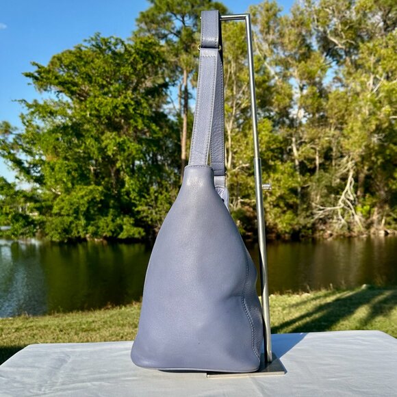 COACH Vintage 97 Sonoma Bucket Bag Periwinkle XL Slouchy Full Grain Leather 4927 - Picture 9 of 16